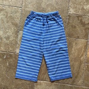 Mini Boden boys light blue striped shorts size 7/8